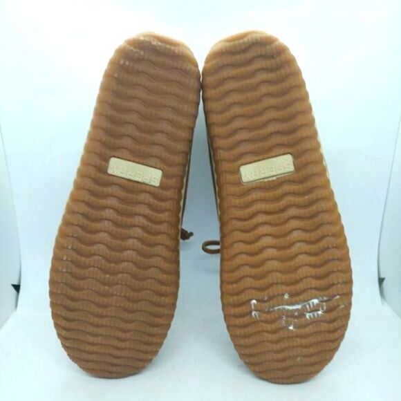 Sperry Top Sider Womens Brown Suede Leather Fur Lined Boots Size 9 M Boots Sperr - Picture 7 of 8